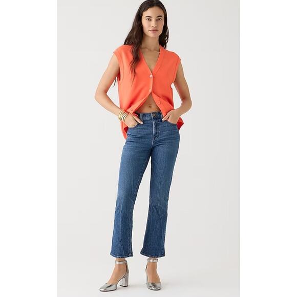 NWT J.Crew 10" Demi Boot Crop Jean in Marion Wash Size 26 - Picture 1 of 12